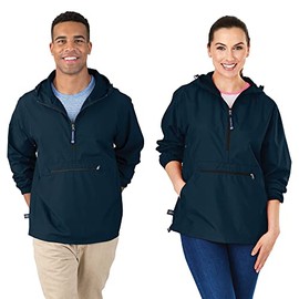 Charles River Apparel Men's Pack-N-Go Windbreaker Pullover, Navy, X-Small