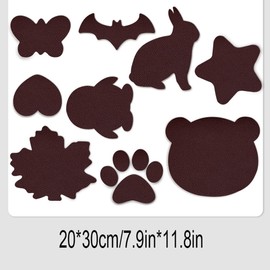 Buer Homie 9 Pieces Repair Patches, self-Adhesive Leather Wear-Resistant Stickers