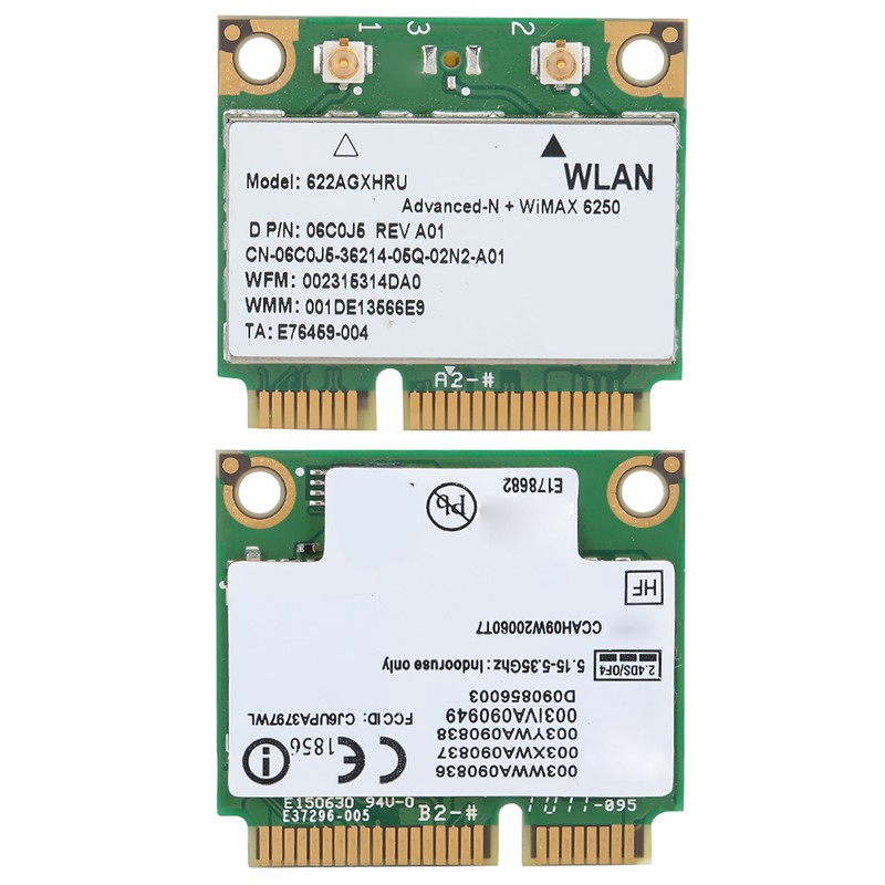 For Intel 6250AN 622ANXHMW MINI PCIE 300Mbps 2.4/5GHZ Dual Band