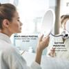 OVENTE 9'' Rechargeable Lighted Wall Mount Makeup Mirror for Bathroom