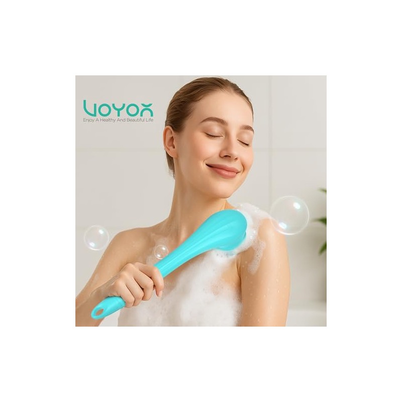 Voyor Cepillo Corporal Eléctrico Depurador Espalda Silicona Cabezal Giratorio Bidireccional