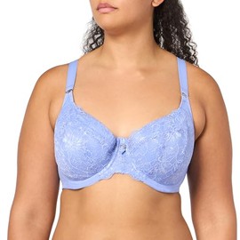 Elomi Women's Brianna Padded Half Cup Underwire Bra (8081), Jacaranda, 36H