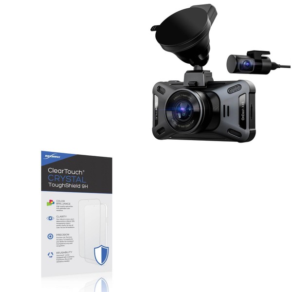 BoxWave Screen Protector Compatible With Vantrue X4S - ClearTouch Crystal