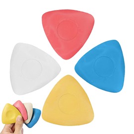 YUGUOLAN Pack of 4 Tailor's Chalk, Sewing Chalk, Fabric Chalk, Triangle Chalk for Dressmaking, Sewing, Quilting, Crafts (Yellow, Red, Blue, White)