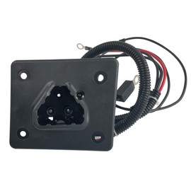 Huskey EZGO Charger Receptacle Delta-Q 48V Golf Cart Charging Port for 2008-Up EZGO RXV and 2014-Up EZGO TXT Electric Golf Carts, Replaces OEM Part #602529, 613304,After-Market Reference #8054