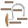 BESTRIPES Shower Curtain Hooks Rings, Decorative Rust Proof Stainless Steel