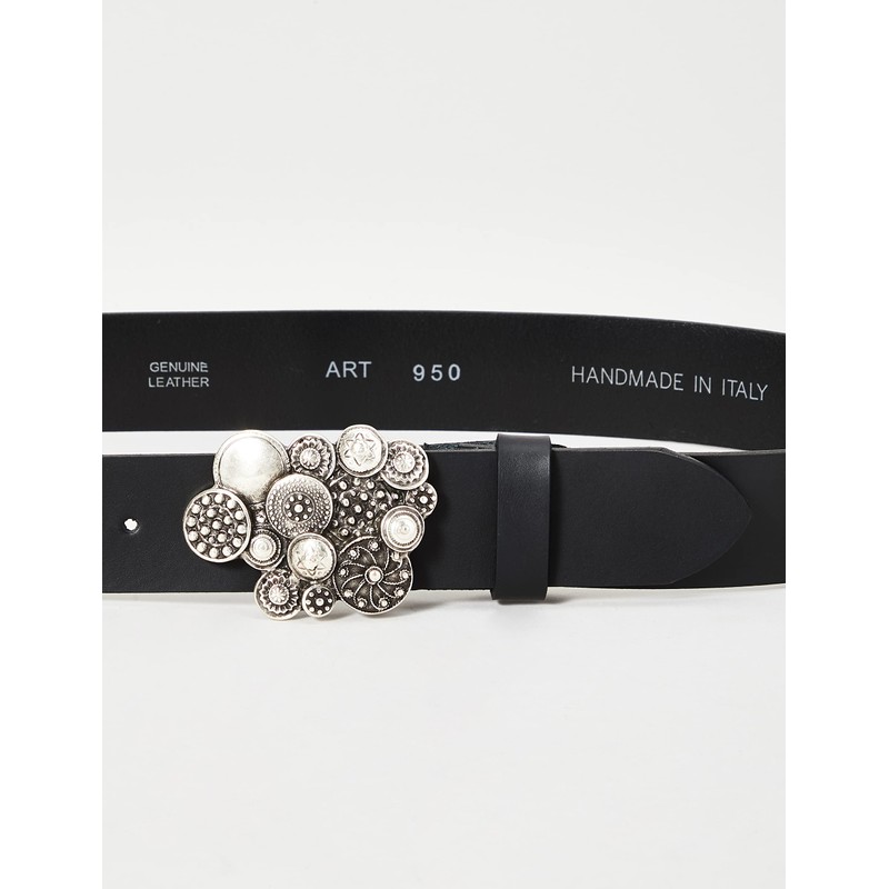 MGM Women's Coin Belt (Coin) - Black (Black 01), size: