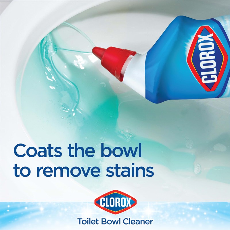 Clorox Toilet Bowl Cleaner, Clinging Bleach Gel, Ocean Mist -
