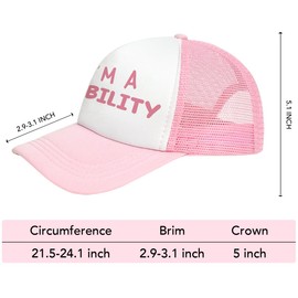 zcyxuuw Funny Trucker Hat Gag Baseball Cap for Women Men Hat Gifts, Adjustable Cap, Besties Friends Colleagues Funny Gifts, Essential for Travel Sports Beach and Running. I'm A Liability