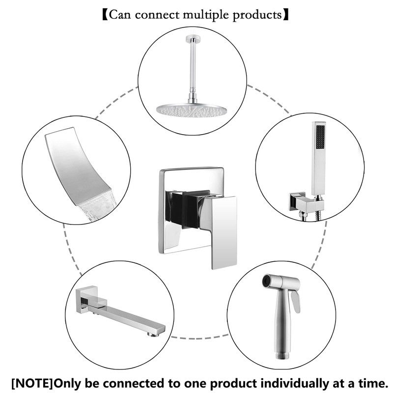 SKOWLL Shower Valve Kit Wall Mount Shower Mixing Valve Kit