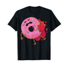 Cute Cartoon Donut Character For Kids Design T-Shirt