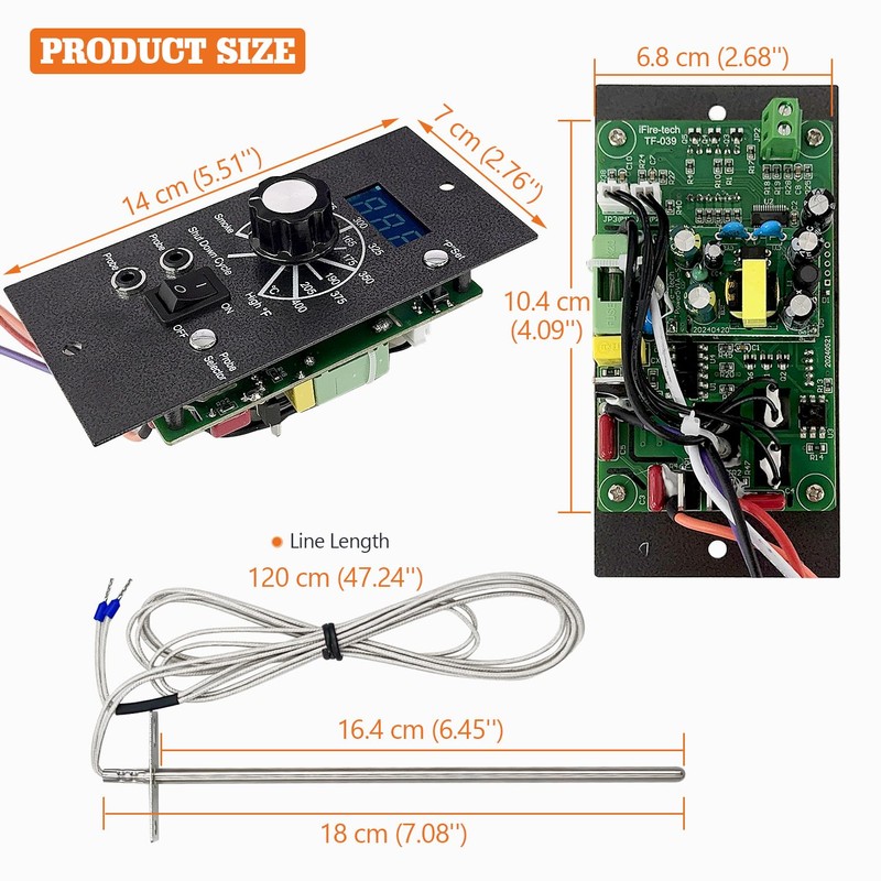 Upgraded Digital Thermostat Controller Kit Replacement for Traeger Wood Pellet