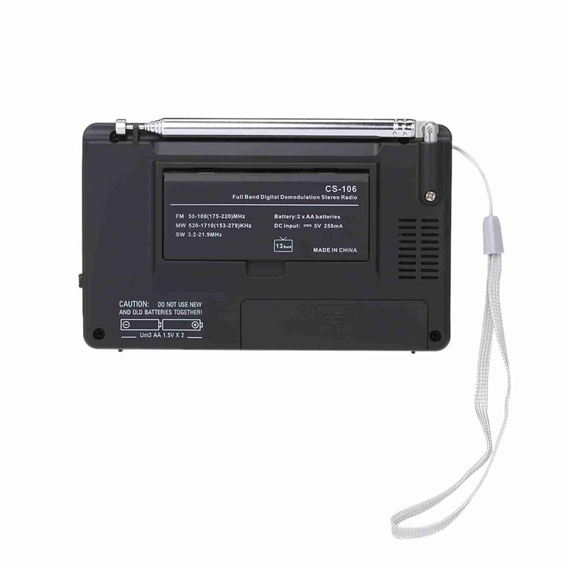 Portable Radio AM FM SW Multiband Digital Display Short Wave