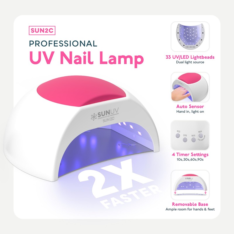 SUNUV Gel Nail Polish Kit with UV Light for Nails