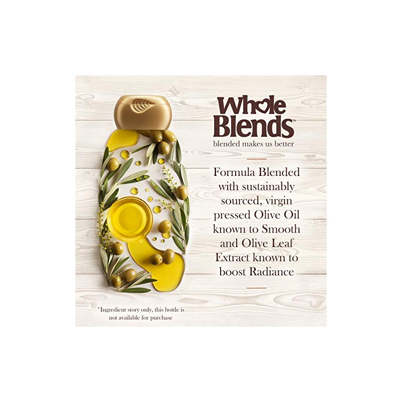 Garnier Whole Blends Mythic Olive Hydrating Conditioner, 12.5 Fl Oz,