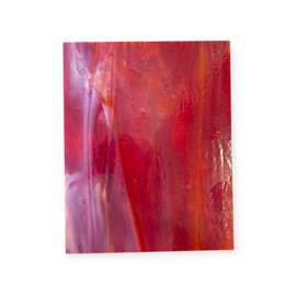Wissmach Stained Glass Sheet and Mosaic Glass: Dark Red Wisspy Opal (8"x6"-1 Sheet) by BiNARi Glass Studio