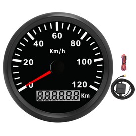 3‑3/8in GPS Speedometer Universal 0‑120KM/H for Car Truck Boat 12V 24V with GPS Antenna