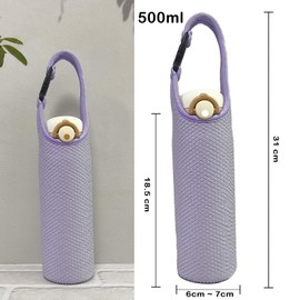 Futakuchi Water Bottle Cover, Insulated, 16.9 fl oz (500 ml), 600 ml, Thermos Bottle, Plastic Bottle Holder, Handbag, Crossbody Strap, Water Bottle, Thermal Case, 28.5 fl oz (800 ml), For Bottles,