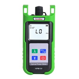 Komshine KPM-35 Fiber Optic Cable Tester Portable Optical Fiber Power Meter with 7 Wavelengths 850nm-1625nm+Measurement Range -70~+10dBm+2.5mm Universal Interface+Self Calibration