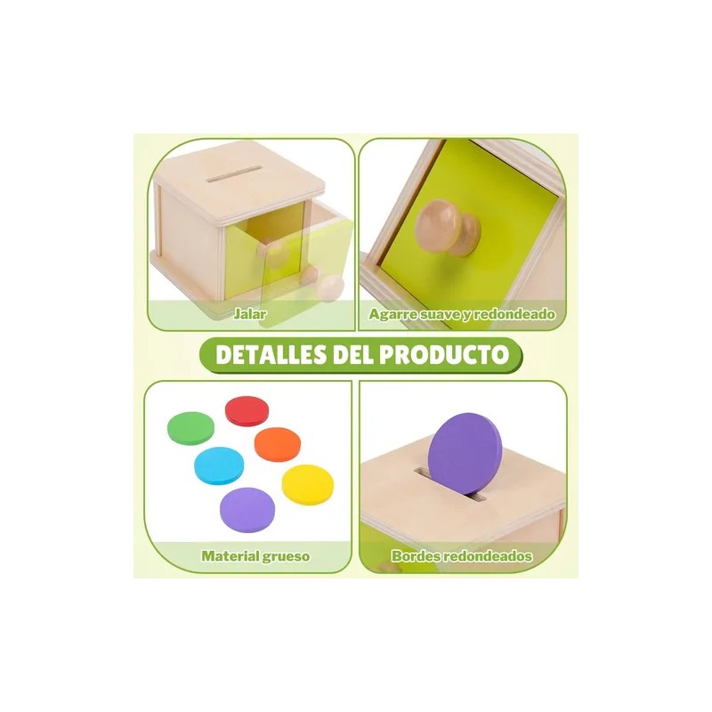 Adena Montessori Caja De Permanencia En Forma De Alcancía