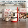 Sourdough Starter Kit - 38oz, with Cookbook, Measuring Cup, Spatula,