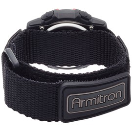 Armitron Sport Unisex 457004RED Silver-Tone and Red Accented Chronograph Digital Watch