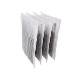 4 Pack Compact Activated Charcoal Odor Absorbing Filter Smaller Refill Deodorizer Compatible with iTouchless Under 8 Gallons Small Trash Cans with Filter Compartment