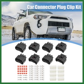 Motoforti 8 Set 4 Pin No.9098011885 Ignition Coil Connector Adapter Plug Clip Kit Replacement for Scion XB 2004-2006 Long-lasting