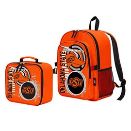 Oklahoma State Cowboys "Accelerator" Backpack & Lunch Kit Set, 16" x 9.5" x 12"