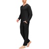 JINSHI Men's Pyjamas Set Lounge Wear Pants Bottom Long Sleeve