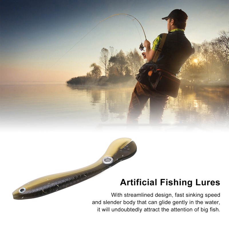 5pcs/set 10cm 6g Soft Lure with 3D Eyes Enlarged Tail