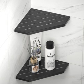 Bernkot 10'' Corner Bathroom Shelf, 304 Stainless Steel Pentagonal Recessed Shelf, Grout in Shower Shelf for Tiled Wall