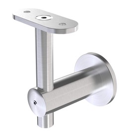 Handrail Bracket Stainless Steel 316 Round (Satin Stainless Steel)