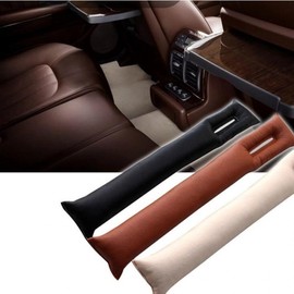 Car Seat Gap Filler Side Cushion Pad Stopper (Leather) PU Beige BL03200 100ea
