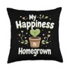 Micro-Gardening Small Space Gardening Compact Sustainable Throw Pillow