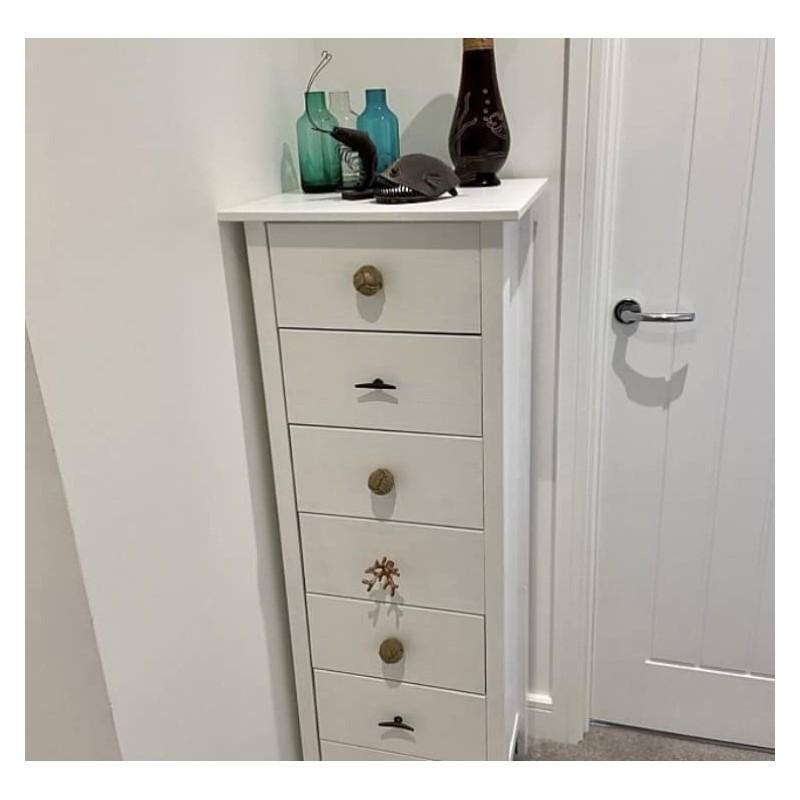 Coral Metal Knob Drawer Pull in Gold Bronze Copper Silver