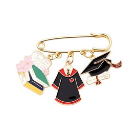 Master Bachelor Degree Graduation Gifts for Women Men Teacher Students High School College Graduation Accessories Charms for Graduate Daughter Son Graduate Gift Brooch Pin for Men Women