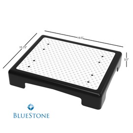 Step Stool - Indoor and Outdoor Platform Stepping Stool with Slip-Resistant Top and 250-Pound Capacity - for Cars, Bed, and More by Bluestone