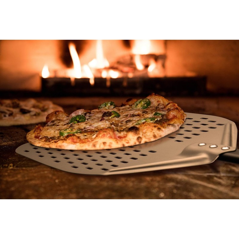G.a HOMEFAVOR 12"x 15" Perforated Pizza Peel 47 Inch overall,