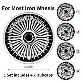 Rims Set of 4 Hubcap Wheel Cover for Iron Rim, Cover Wheel 16 Inch Blade Hubcap Wheel Cover, Replacement Plastic Wheel Cover Automotive Wheel Covers Accessories