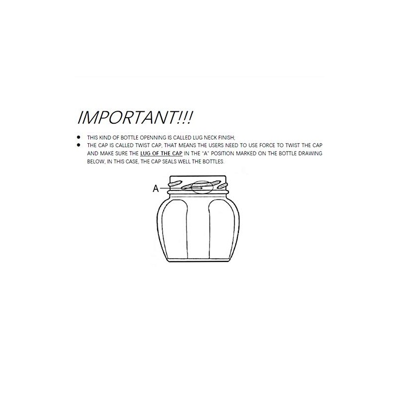 U Pack 2oz Glass Jar With Gold Lid For Honey