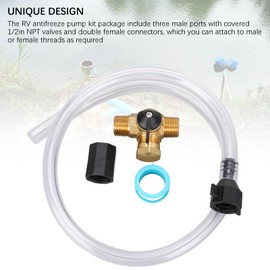 RV Winterizing Kit, RV Pump Converter Winterizing Kit Fill Pipes Winterization Boat Accessories for Travel Trailer Boat Motorhome