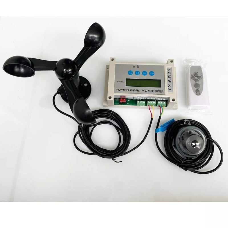 SZMWKJ Single Axis Solar Tracker Controller W/ Wind Spd Sensor