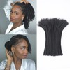4 inch 0.4cm Thickness Loc Extensions Human Hair 100 Strands