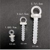 Super Idee Pack of 100 Hangers for Polystyrene Balls, Christmas