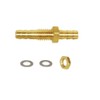 Joywayus 3/8" Hose Barb Bulkhead Fitting Thru-Bulk Head Hex Union