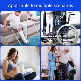 Gurxi Leg Lifter for Recovery Leg Lift Strap with Padded Handles and Foot Strap Aid After Hip Surgery Mobility Aid Leg Lifter for Limited Mobility After Hip Replacement 100 cm