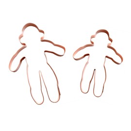 Sock Monkey Copper Cookie Cutter by The Fussy Pup (Set of 2)