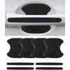 8 protectores de manija de puerta de coche, accesorios reflectantes