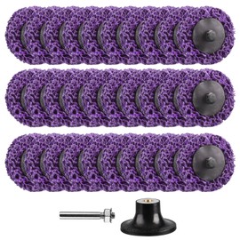 2''Paint Stripping Wheel, 31pcs Die Grinder Strip Disc for Drill,Roll Lock Disc Die Grinder Attachments for Remove Paint, Rust Welds, Oxidation(Purple)